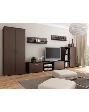 Meblościanka Meteor - Wenge, Śliwka