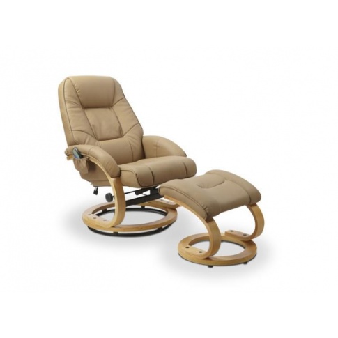 MATADOR rozkładany fotel z funkcją masażu beżowy w sklepie Dedekor.pl