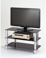 Znakomity stolik TV czarny RTV21