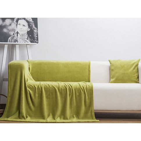Koc  zielona oliwka 160x210 cm  w sklepie Dedekor.pl