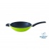 Zielona patelnia wok 28 cm Eclipse  w sklepie Dedekor.pl