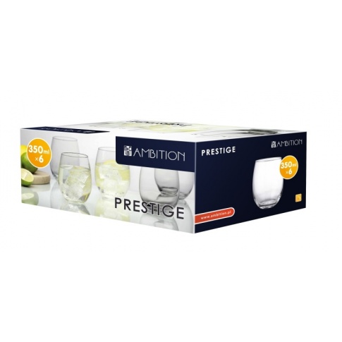 Komplet szklanek Prestige 350 ml. w sklepie Dedekor.pl