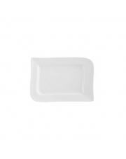 Prostokątny półmisek Fala 36 cm biała porcelana