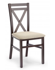 Drewniane krzesło do kuchni Dariusz ciemny orzech