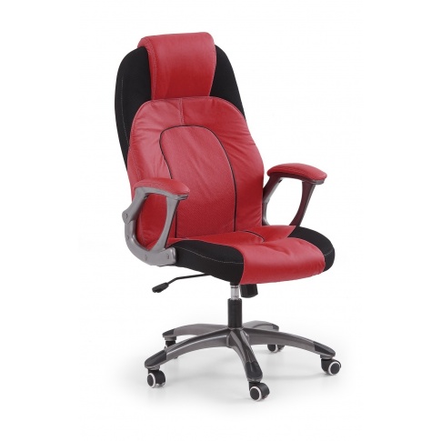 Modny fotel gabinetowy VIPER czerwono-czarny w sklepie Dedekor.pl