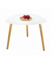 Stolik kawowy z białym blatem SUMMER śr. 60 cm