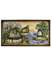 Obraz chata góry, rozmiar: 150x80 cm 