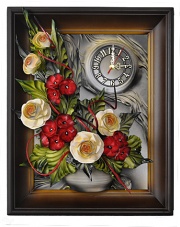 Zegar w ramie 40x50 cm  w sklepie Dedekor.pl