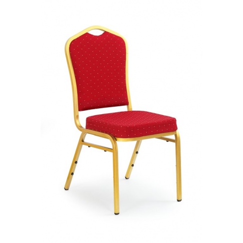 K66 wyjątkowe krzesło bordowo-złote w sklepie Dedekor.pl