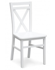 Krzesło z drewna do kuchni Dariusz 2 białe