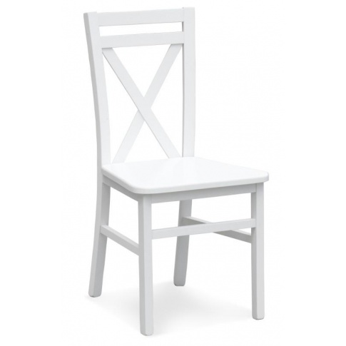 Krzesło z drewna do kuchni Dariusz 2 białe w sklepie Dedekor.pl