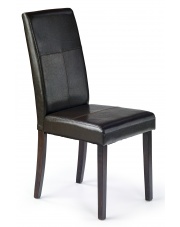 Modne krzesło z drewna KERRY BIS ciemny brąz
