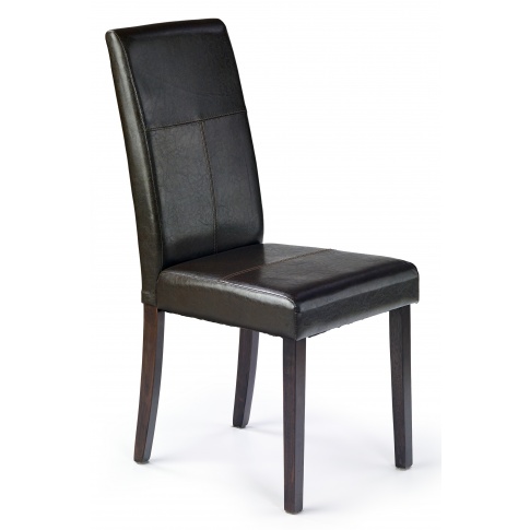 Modne krzesło z drewna KERRY BIS ciemny brąz w sklepie Dedekor.pl