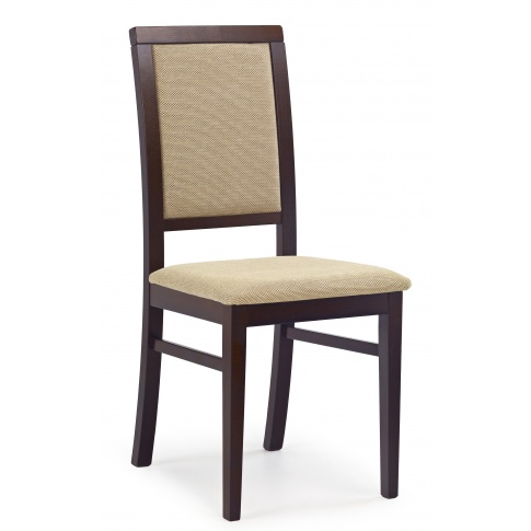 Nowe krzesło drewniane SYLWEK 1 ciemny orzech w sklepie Dedekor.pl