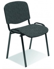 Wytrzymałe krzesło konferencyjne ISO szare