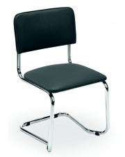 Eleganckie krzesło do gabinetu Sylwia czarne 