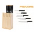 Fiskars Zestaw 5 noży w bloku Functional Form 1014211 w sklepie Dedekor.pl