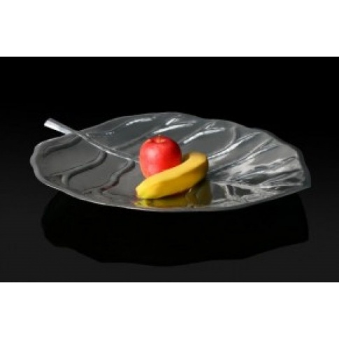 Srebrna patera FRUTTI aluminium w sklepie Dedekor.pl