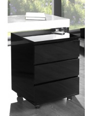 Elegancka szafa pod biurko MOON czarna