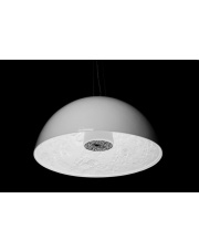 Biała lampa wisząca DRUM 40 cm