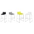 Chromowany hoker CECIL - 3 kolory w sklepie Dedekor.pl