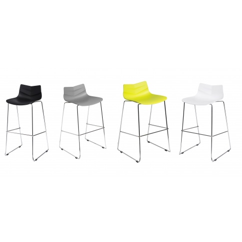 Chromowany hoker CECIL - 3 kolory w sklepie Dedekor.pl