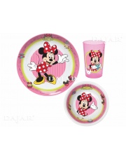 Komplet śniadaniowy ze szklanką Minnie Cafe DISNEY w sklepie Dedekor.pl