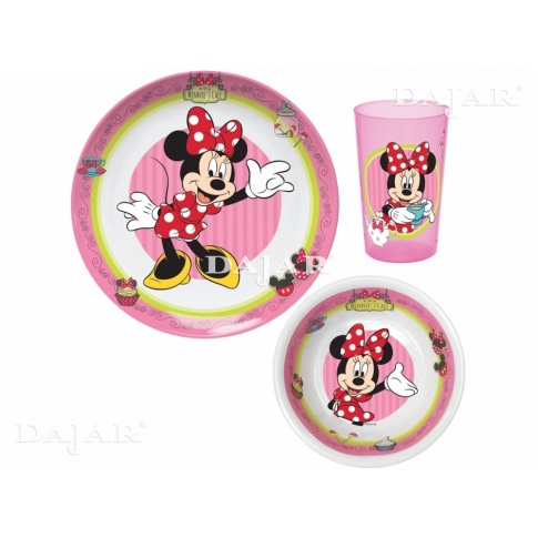 Komplet śniadaniowy ze szklanką Minnie Cafe DISNEY w sklepie Dedekor.pl