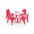 Czerwony stolik dla dziecka FLAPI w sklepie Dedekor.pl