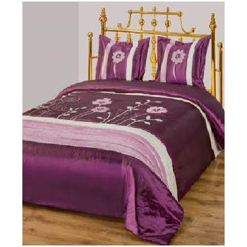 Elegancka narzuta na łóżko 220x240 cm fiolet w sklepie Dedekor.pl