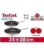 PATELNIA TEFAL 24 i 28 CM DUETTO INDUKCJA w sklepie Dedekor.pl