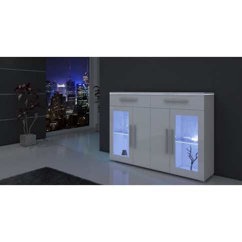 Ciekawa komoda z oświetleniem MAYA - 2 kolory w sklepie Dedekor.pl