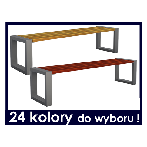 Nowoczesna ławka ogrodowa bez oparcia 180 cm w sklepie Dedekor.pl