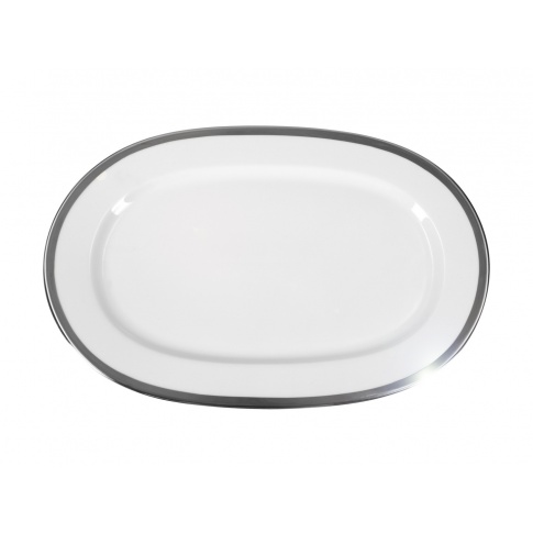 PÓŁMISEK OWALNY 33CM SILVER w sklepie Dedekor.pl