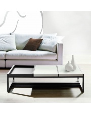 Designerski stolik MINDY biało - szary