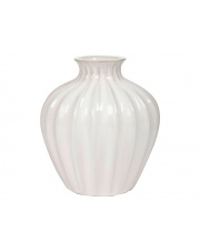 Nowoczesny wazon ceramiczny biały   w sklepie Dedekor.pl