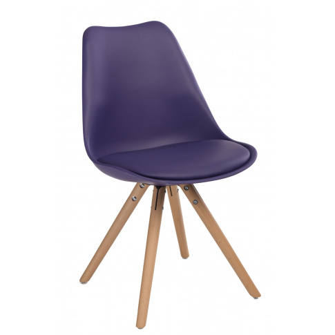 Modernistyczne krzesło CHARLIE fioletowe w sklepie Dedekor.pl