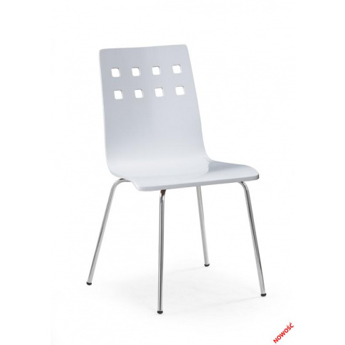 Metalowe krzesło Tridin - białe  w sklepie Dedekor.pl