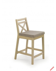 Piękne krzesło barowe MAURI - dąb sonoma w sklepie Dedekor.pl