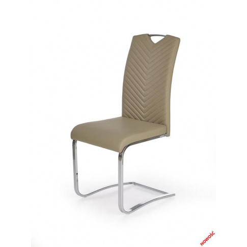 Komfortowe krzesło VIRTUS - beż w sklepie Dedekor.pl