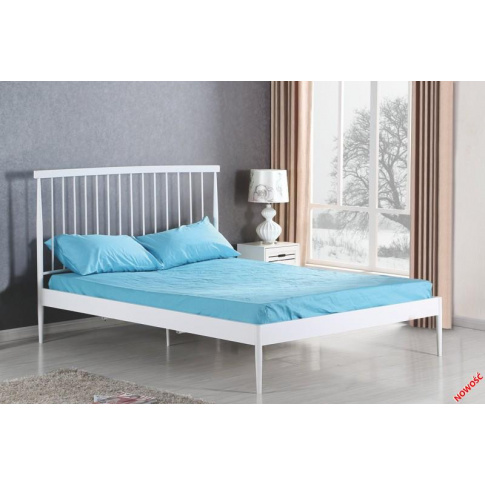 Piękne łóżko MONROE - białe w sklepie Dedekor.pl