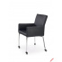Komfortowe krzesło na kółkach PRESTO - czarne w sklepie Dedekor.pl