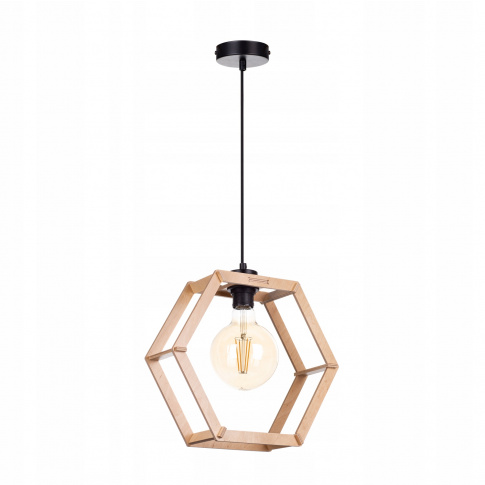 LAMPA WISZĄCA SUFITOWA DREWNIANA SKANDYNAWSKA LOFT w sklepie Dedekor.pl