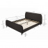 Piękne szare łóżko MIDAS - 2 rozmiary w sklepie Dedekor.pl