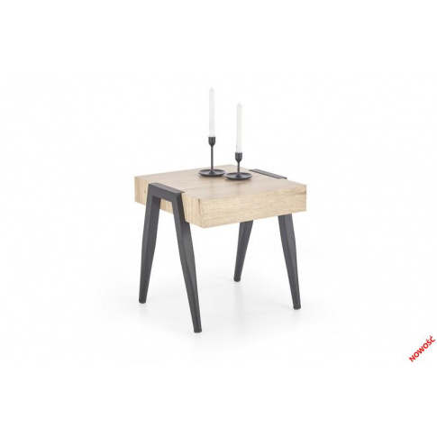 Modernistyczna ława TREFL - dąb w sklepie Dedekor.pl