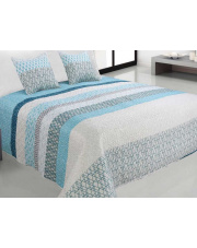 Narzuta w pasy na sofę Blue 180/220 cm w sklepie Dedekor.pl