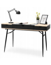 Designerskie biurko czarne z szufladami