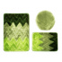Zestaw dywaników łazienkowych ZIG ZAG zielone w sklepie Dedekor.pl