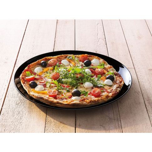 Talerz Pizza Friends Time czarny 32 cm LUMINARC w sklepie Dedekor.pl