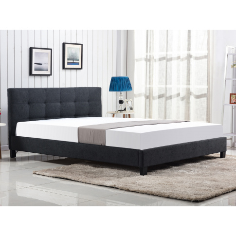 Tapicerowane łóżko OXFORD z pikowanym zagłówkiem w sklepie Dedekor.pl